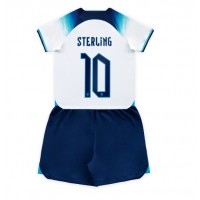 Fotbalové Dres Anglie Raheem Sterling #10 Dětské Domácí MS 2022 Krátký Rukáv (+ trenýrky)